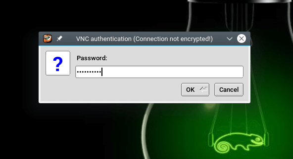 change vnc server password